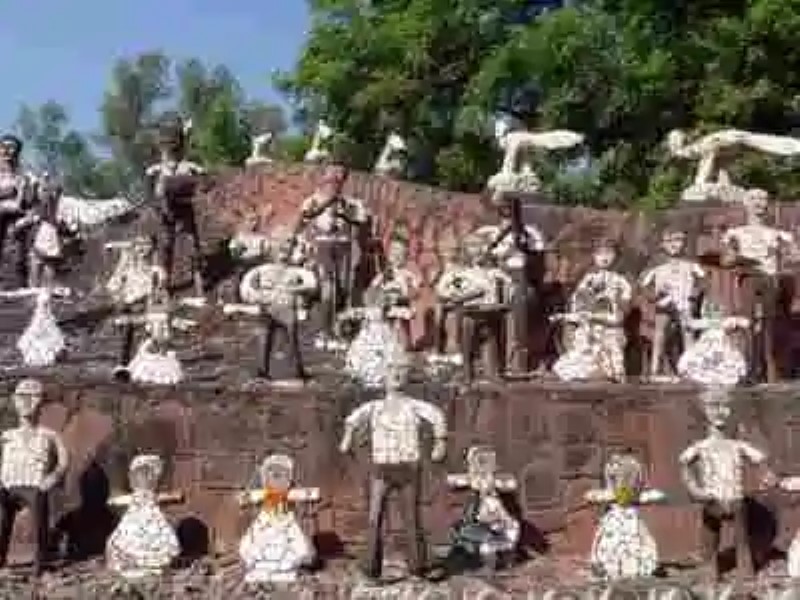 El jardín de piedra de Chandigarh, el rival del Taj-Mahal