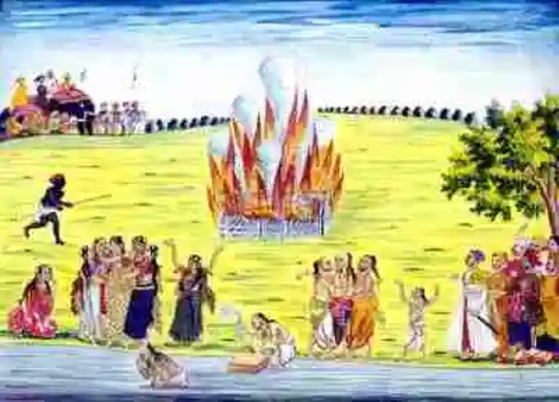 Rituales sangrientos en la India: la tradición “Sati”