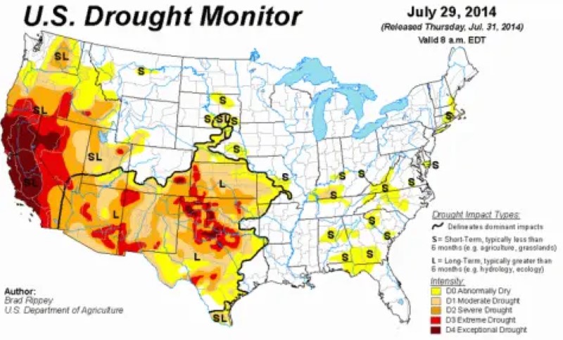 ¿Se aproxima el final? Sequía de 3 años azota el estado de California