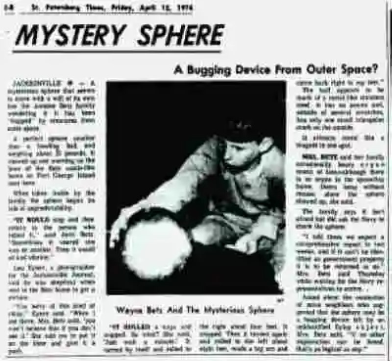 La esfera misteriosa de Betz: ¿tecnología desconocida o prueba de una visita extraterrestre? Parte 1