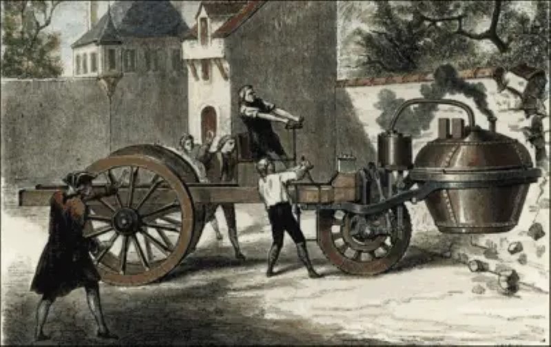 El primer carro de la Historia: el Fardier à vapeur