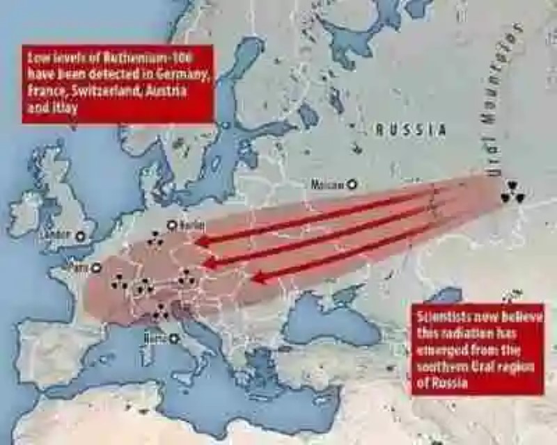 El caso de la nube misteriosa de radiación que cayó sobre Europa