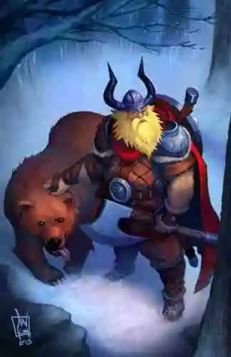 Los vikingos y sus osos mascota