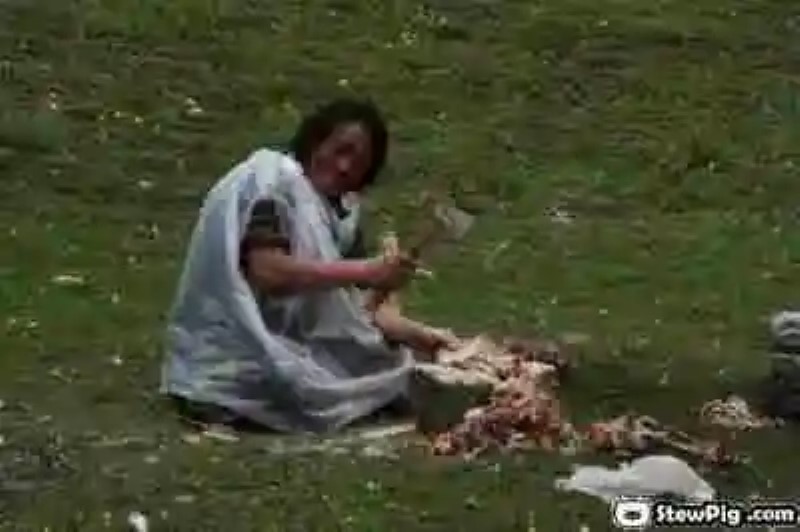 Funeral tibetano. «El entierro en las nubes»