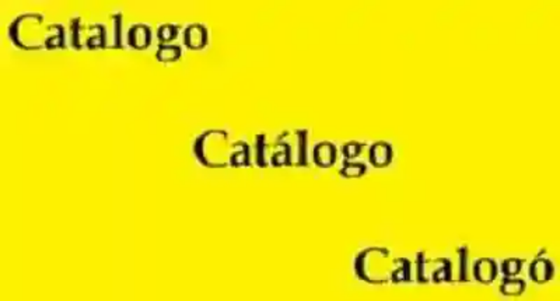 Cómo se escribe ¿catalogo, catálogo o catalogó?