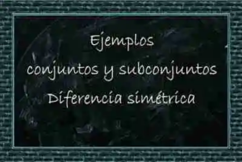Ejemplos de propiedad sobre conjuntos y subconjuntos en la Diferencia simétrica