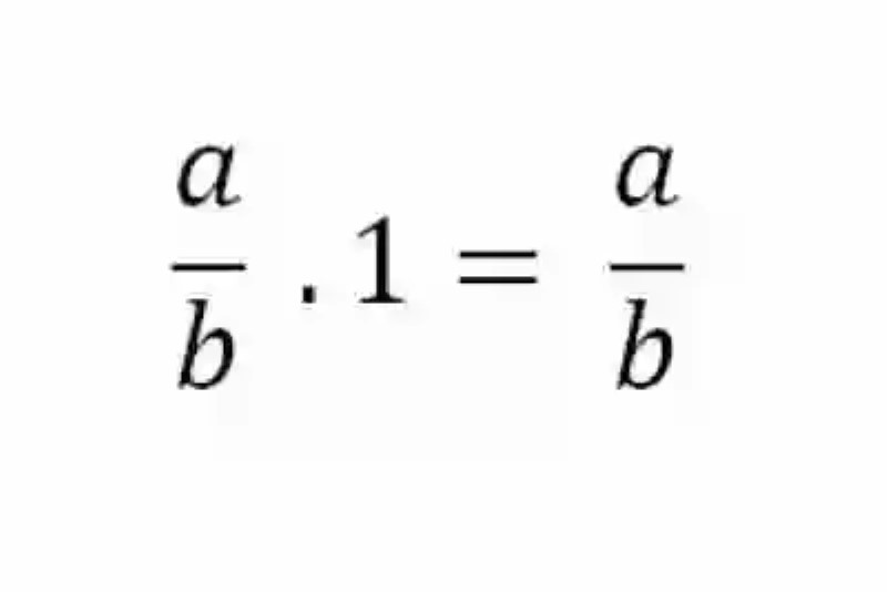 Propiedad del Elemento neutro en la multiplicación de fracciones