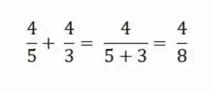 Ejemplos de suma de fracciones con igual numerador