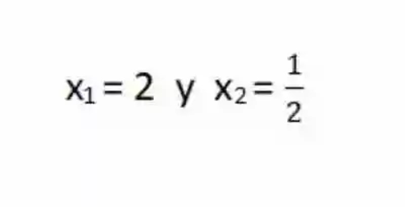 Ejemplo de suma de las soluciones de una ecuación de segundo grado