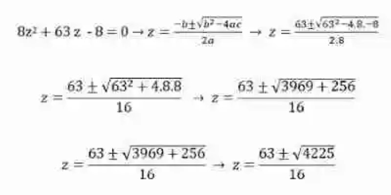 Ejemplos de ecuaciones tricuadradas