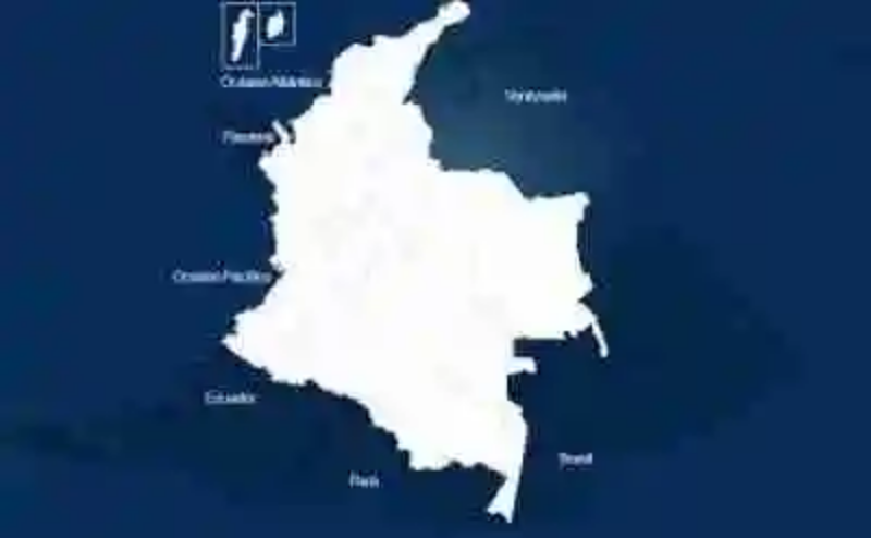 Los departamentos de Colombia con sus capitales